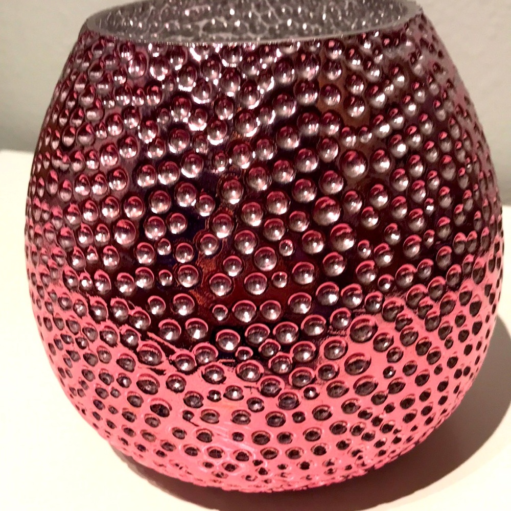 FTD Beautiful Pink Dotted Vase Pink FINAL SALE